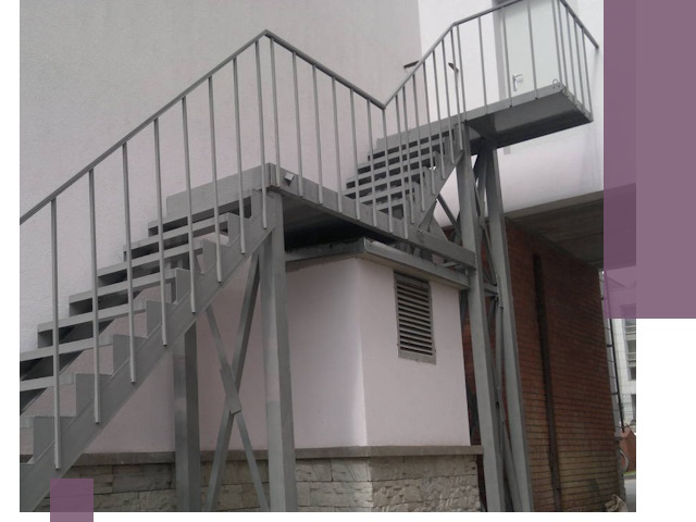 Монтаж пожарных лестниц под ключ в Городце с гарантией качества