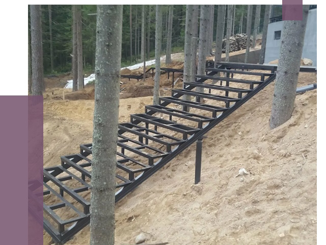 Монтаж металлических лестниц в Городце от 13413 руб. 