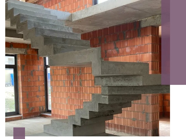 Изготовление бетонных лестниц под ключ в Городце