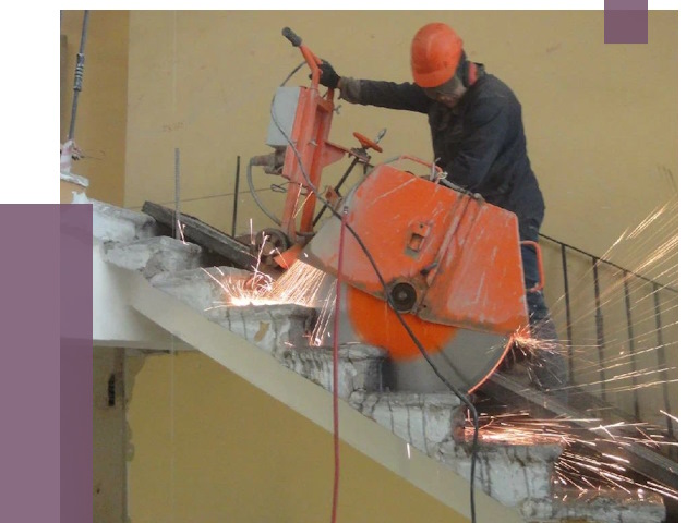 Демонтаж бетонных лестниц в Городце от 4555 руб. за м2 | ПРОЛЁТ-Грд