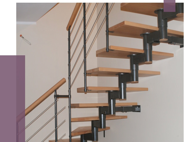 Изготовление модульных лестниц в Городце от 11388 руб. 