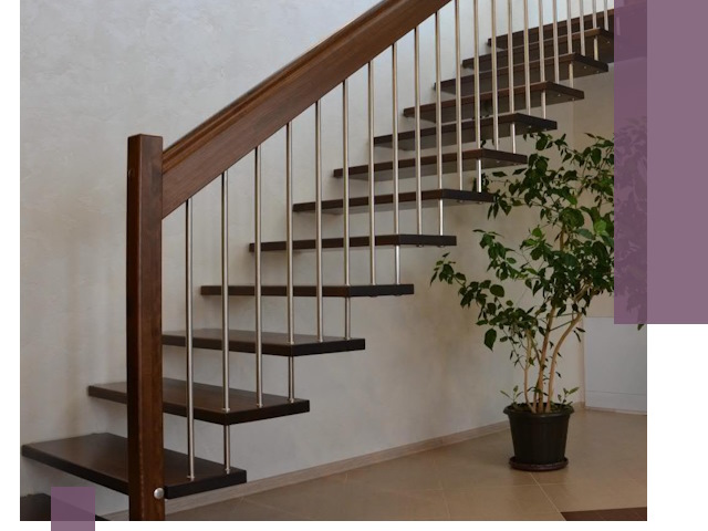 Лестницы на больцах под ключ в Городце – изготовление и монтаж