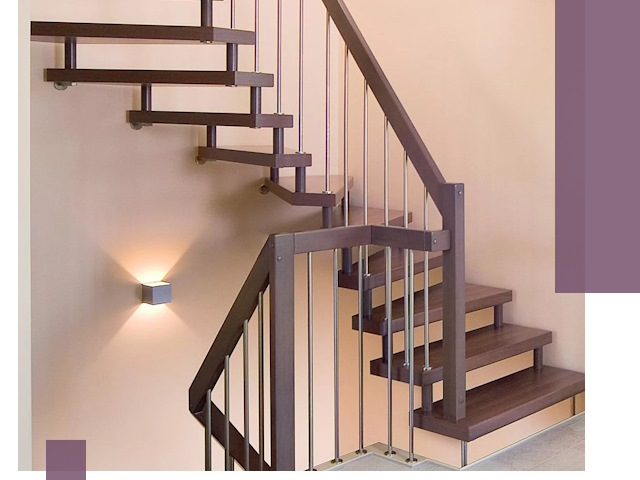 Изготовление лестниц на больцах в Городце под ключ