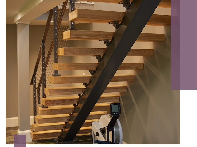 Лестницы на монокосоурах под ключ в Городце - изготовление и монтаж