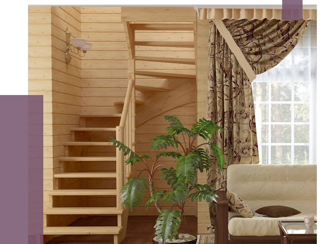 Лестницы для дачи в Городце от 75163 руб.  | ПРОЛЁТ-Грд