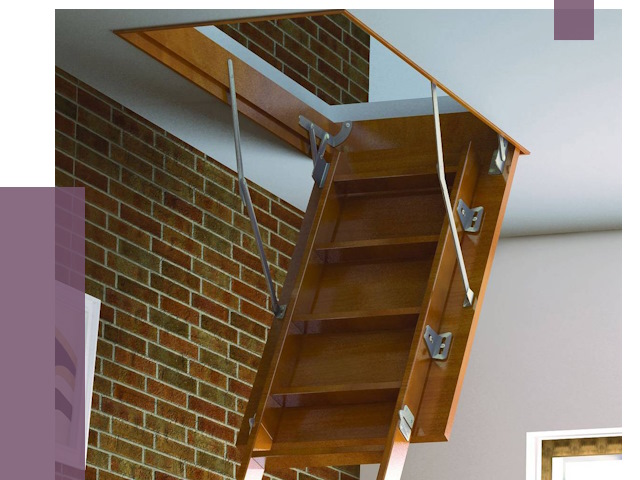 Установка чердачной лестницы в Городце от 7744 руб. | ПРОЛЁТ-Грд