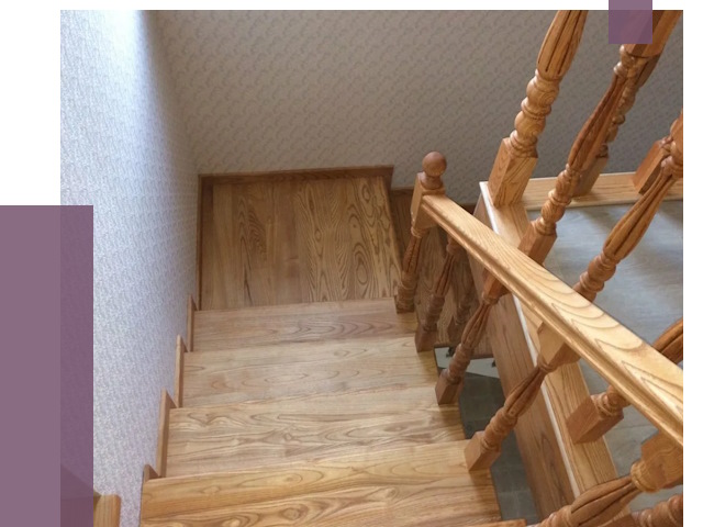 Сосновые лестницы в Городце под ключ от 7997 руб.  | ПРОЛЁТ-Грд