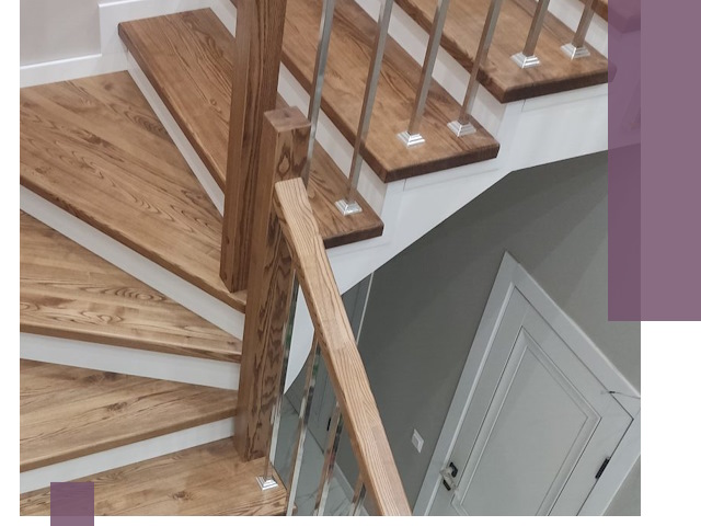 Обшивка металлических лестниц под ключ в Городце