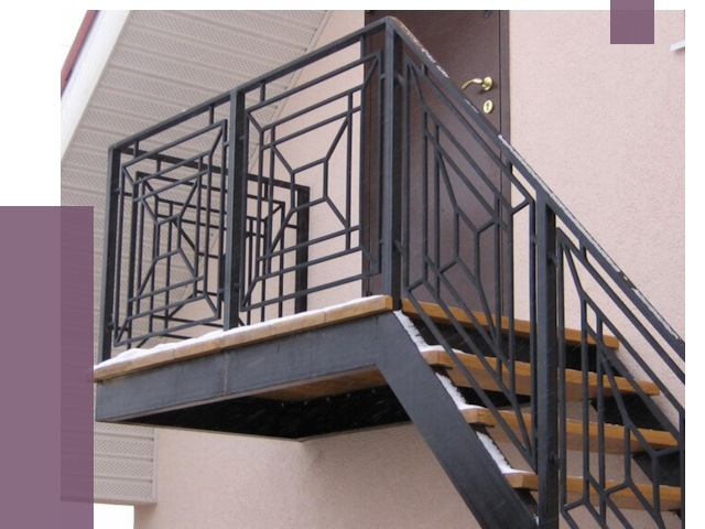 Металлические перила в Городце от 4252 руб.  | ПРОЛЁТ-Грд