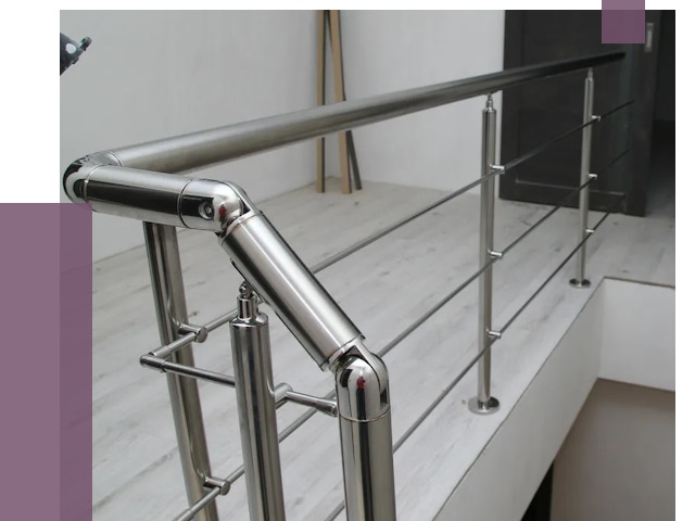 Перила из нержавеющей стали в Городце от 8908 руб. под ключ | ПРОЛЁТ-Грд