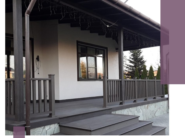 Ограждения террас из металла и стекла в Городце