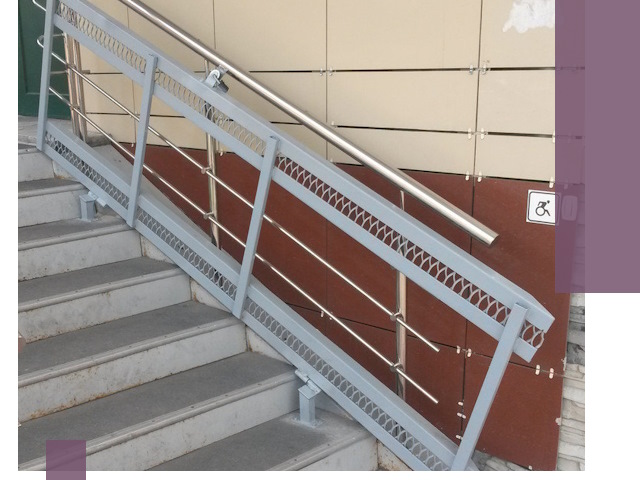 Изготовление откидных пандусов под ключ в Городце