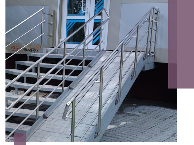 Пандус на крыльцо под ключ в Городце: монтаж и изготовление