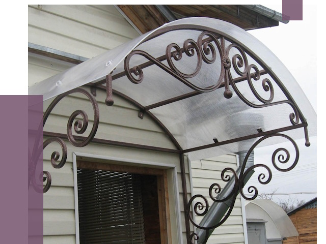 Изготовление козырьков в Городце от 7289 руб. — заказать | ПРОЛЁТ-Грд