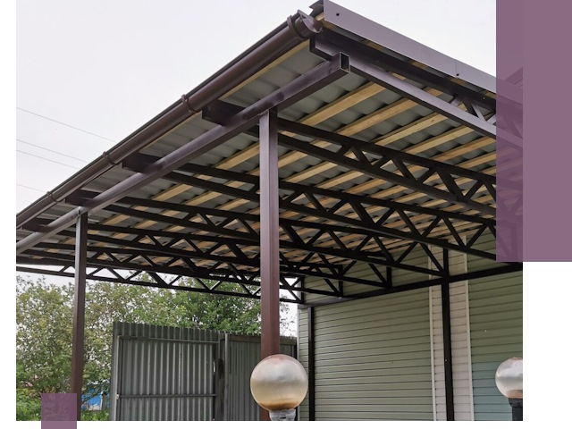 Навесы под ключ в Городце: изготовление, монтаж и гарантия