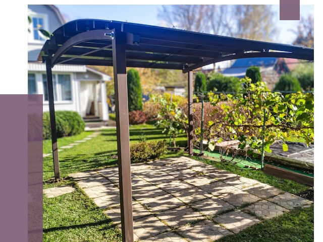 Навесы для дачи в Городце от 12603 руб. под ключ — ПРОЛЁТ-Грд