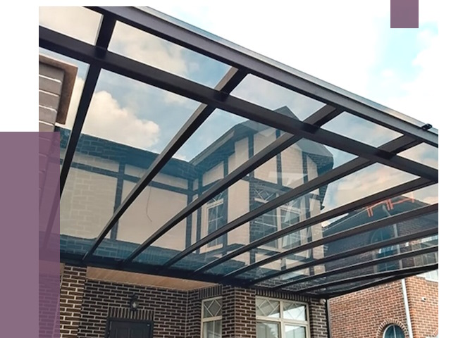 Навесы из поликарбоната в Городце от 8524 руб. под ключ — ПРОЛЁТ-Грд