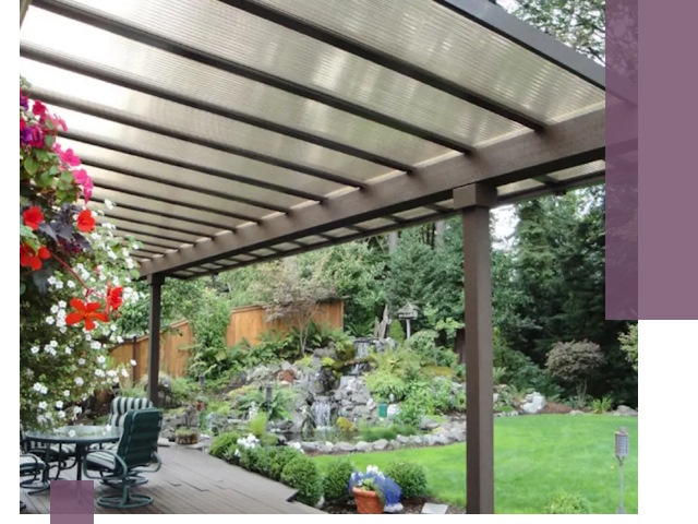 Навесы из поликарбоната под ключ в Городце быстро и надёжно