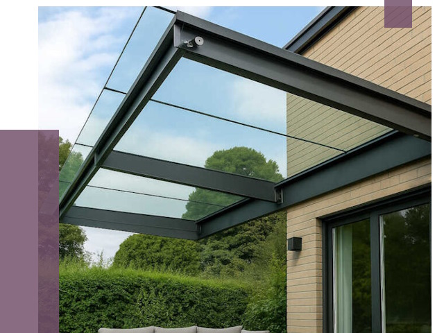 Стеклянные навесы и козырьки в Городце от 12148 руб.