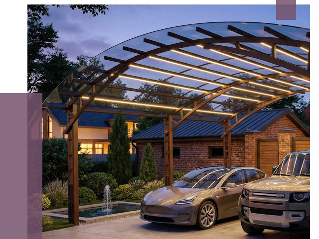 Металлические навесы в Городце от 12553 руб. под ключ — ПРОЛЁТ-Грд