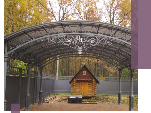 Кованые навесы премиум-класса под заказ в Городце