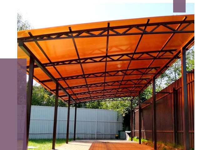 Односкатные навесы под ключ в Городце от 13008 руб. 