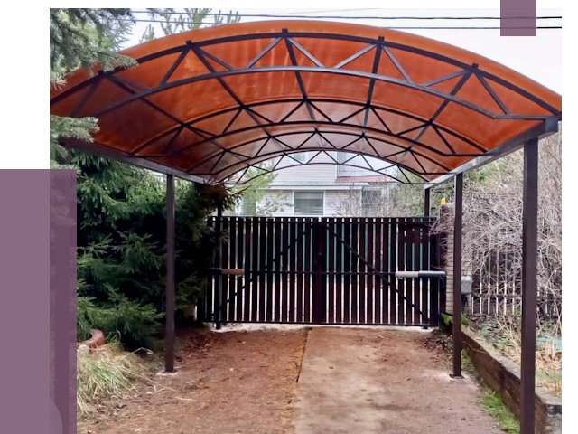 Арочные навесы в Городце от 12603 руб. — изготовление и монтаж | ПРОЛЁТ-Грд