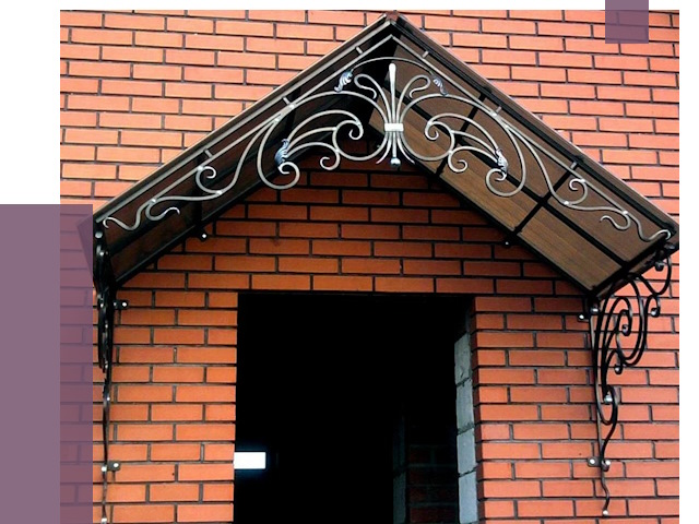 Металлические козырьки в Городце от 10579 руб. 