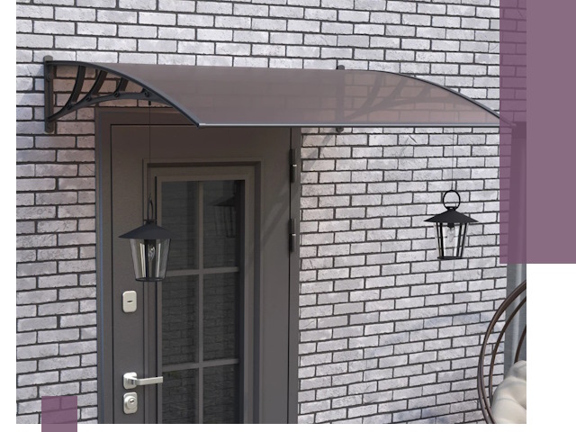 Недорогие козырьки и навесы под ключ в Городце