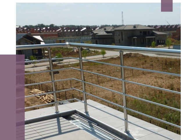 Парапеты из нержавеющей стали в Городце от 7896 руб. за м² | ПРОЛЁТ-Грд