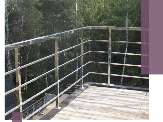 Парапеты из нержавеющей стали в Городце — изготовление и монтаж