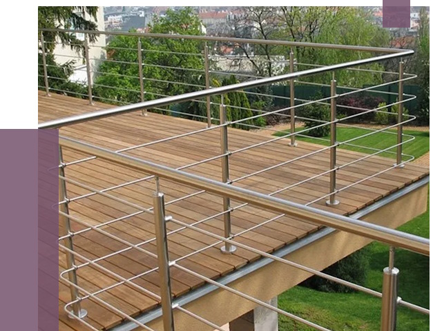 Алюминиевые парапеты в Городце под ключ от 7693 руб. 