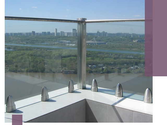 Стеклянные парапеты премиум класса в Городце для домов и бизнесов