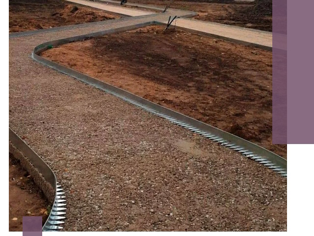 Металлические бордюры под ключ в Городце — изготовление и монтаж