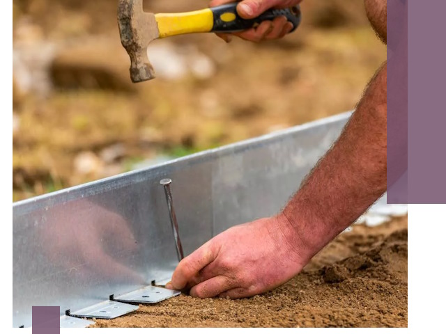 Монтаж металлических бордюров в Городце быстро и качественно